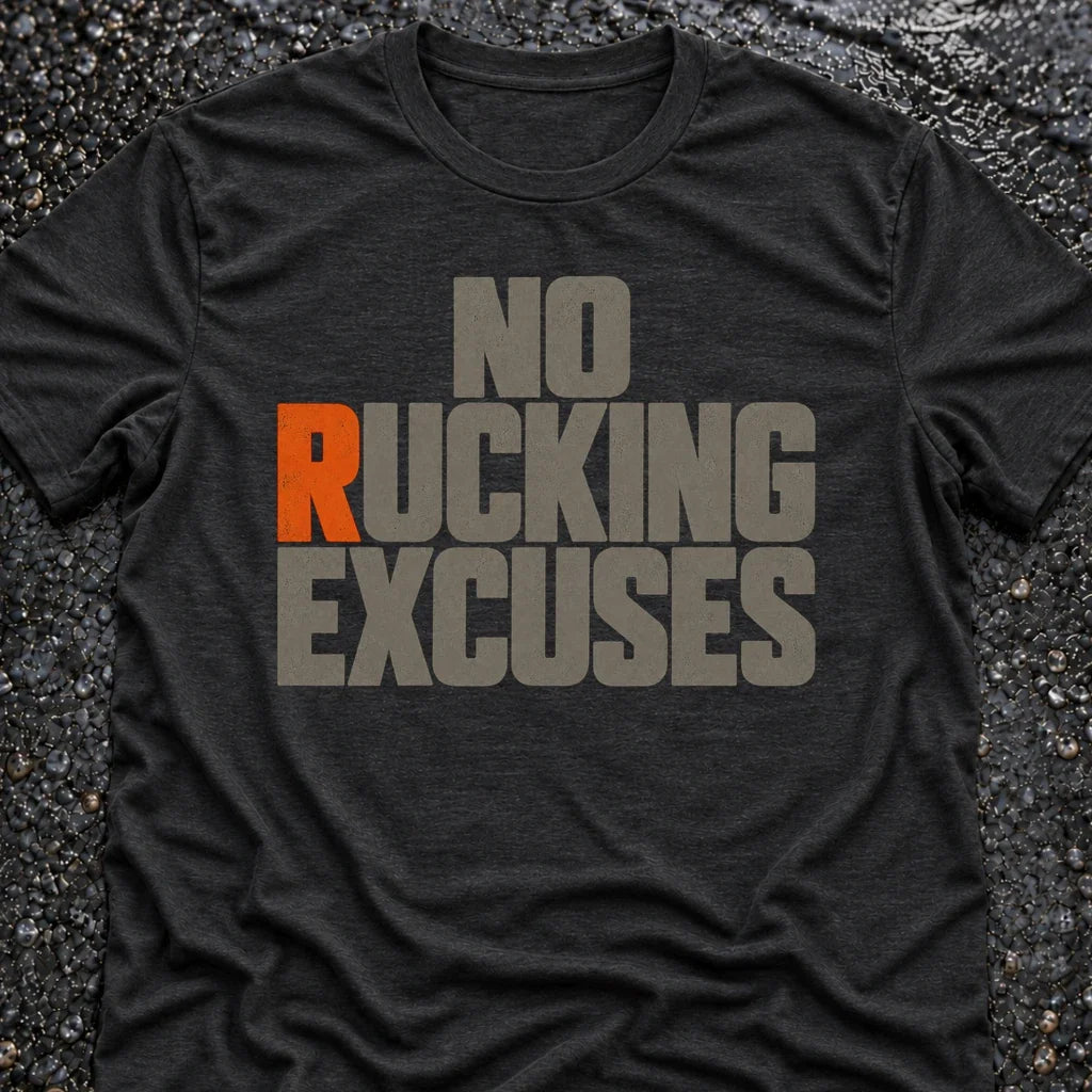 Freedom Ops rucking T-shirts collection featuring the No Rucking Excuses design