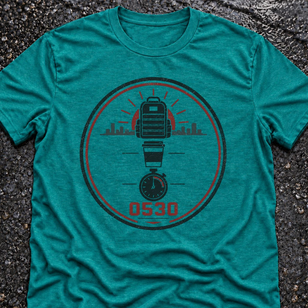 Freedom Ops 0530 T-shirt in vintage turquoise