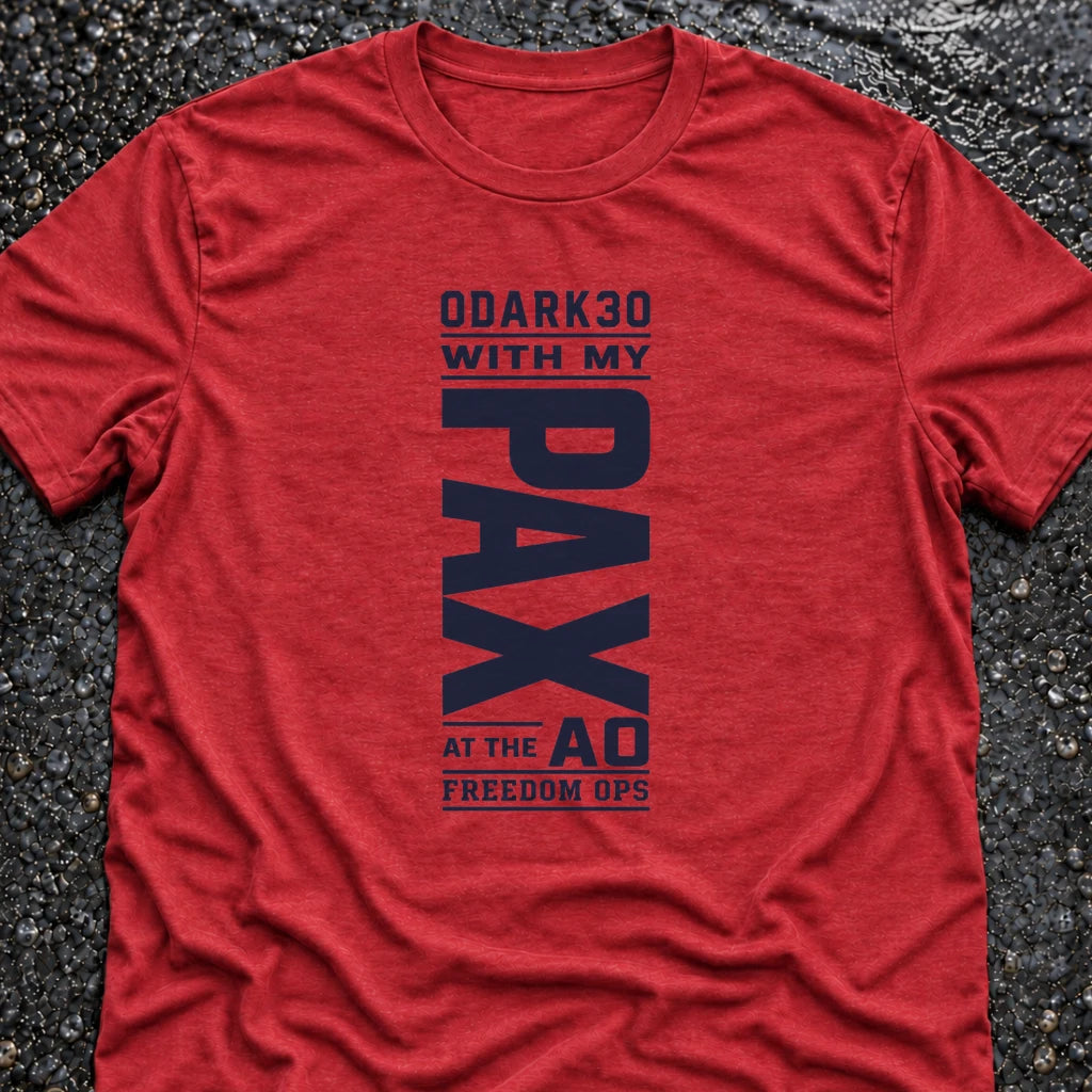 Freedom Ops 0DARK30 T-shirt in vintage red