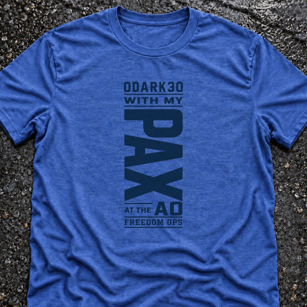Freedom Ops 0DARK30 T-shirt in vintage royal