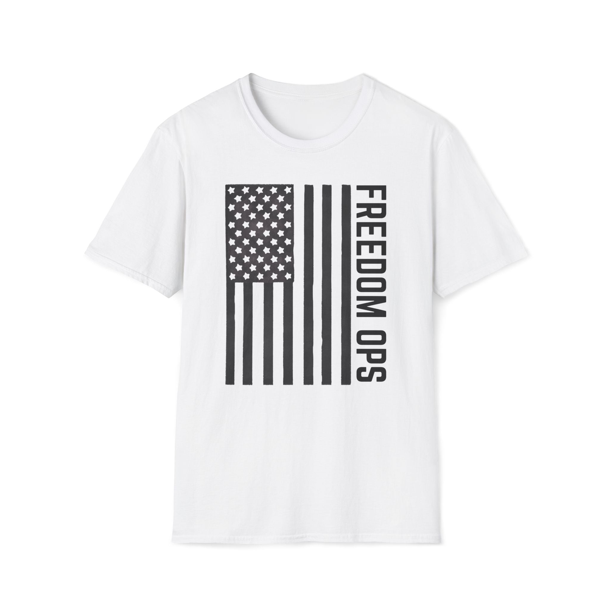 American Flag Freedom Ops T-Shirt