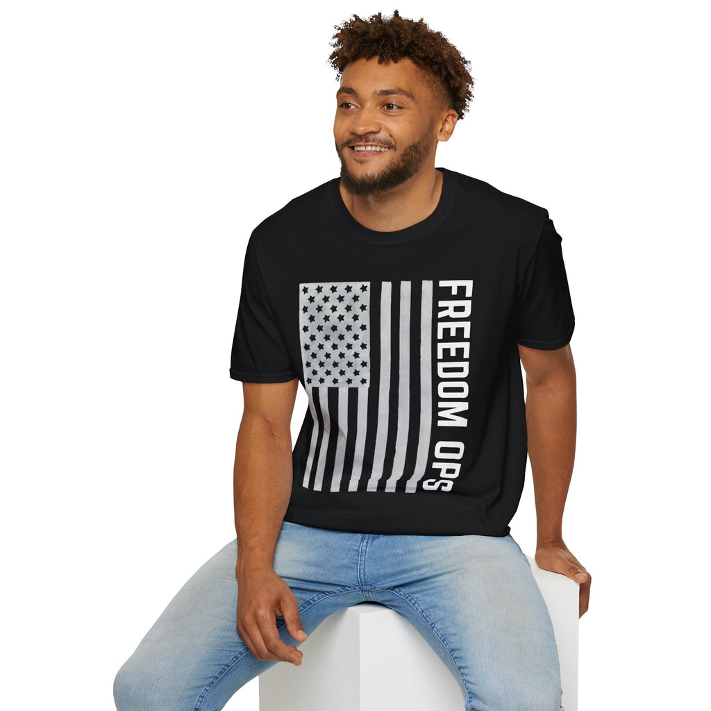 American Flag Freedom Ops T-Shirt