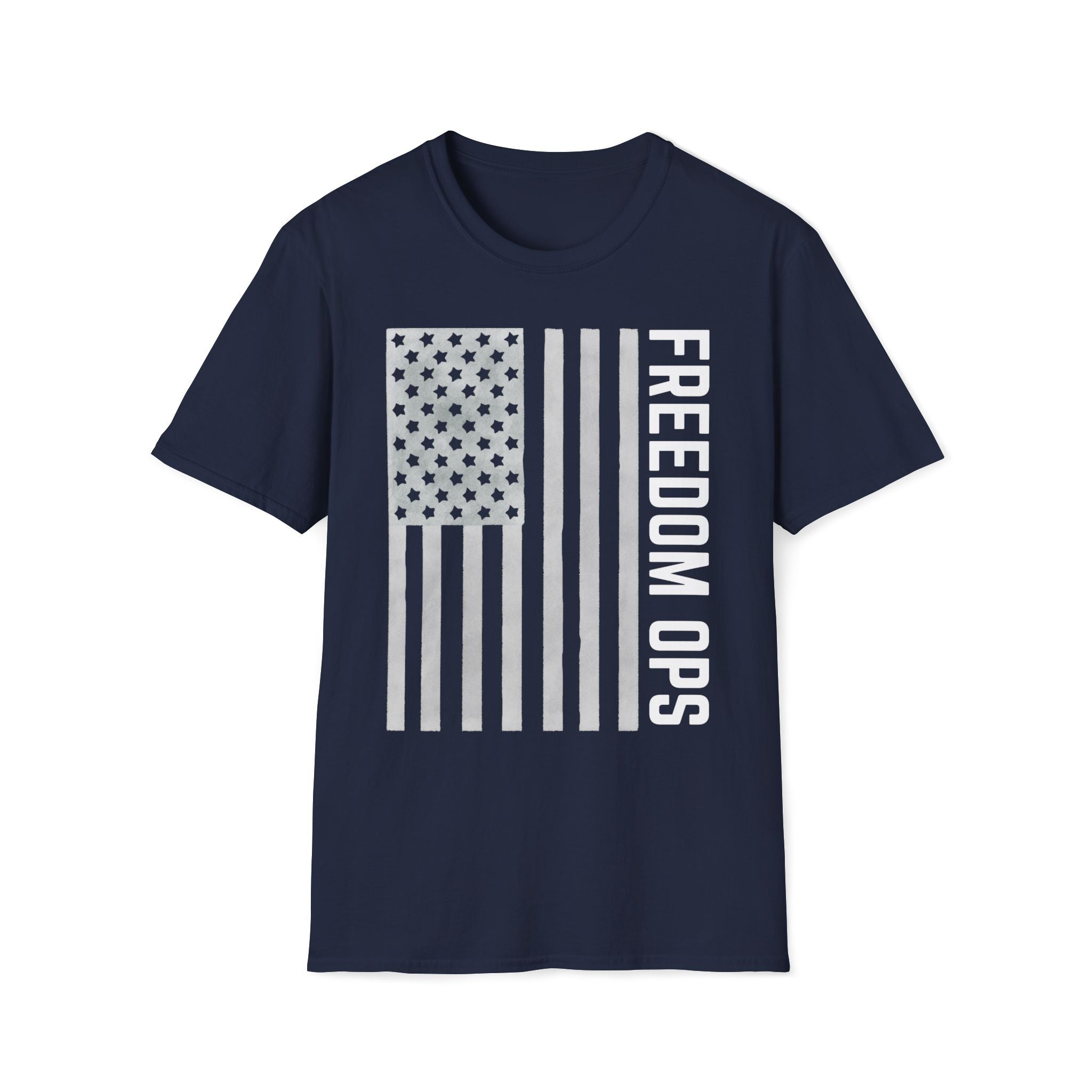 American Flag Freedom Ops T-Shirt