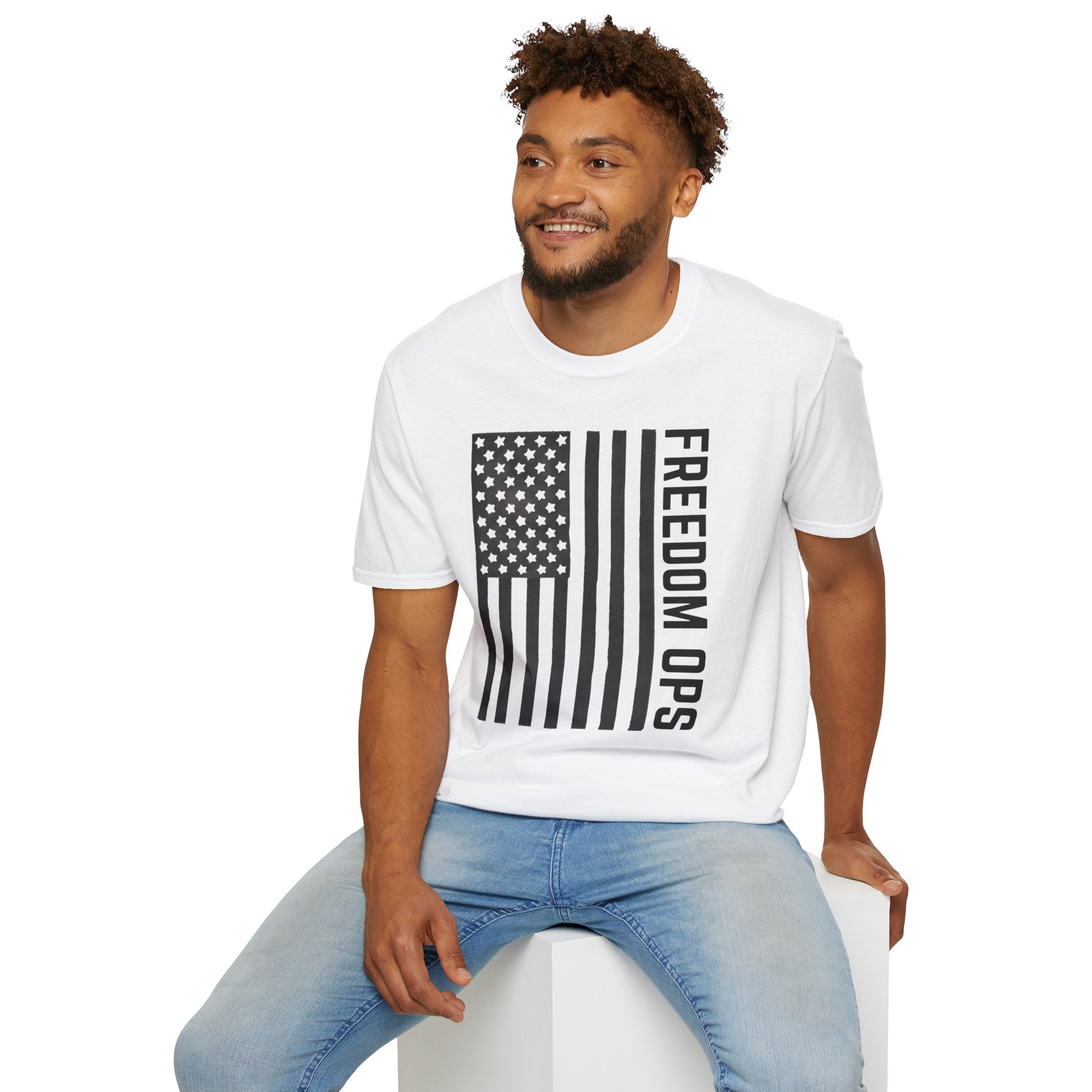 American Flag Freedom Ops T-Shirt