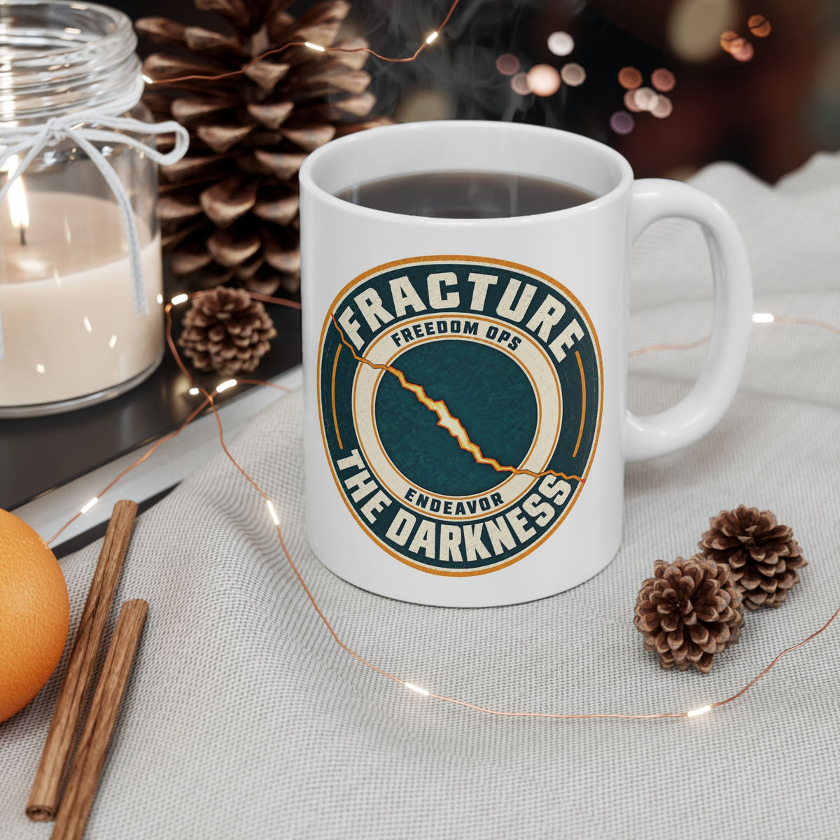 Ceramic Mug - “Be the Light / Fracture the Darkness”