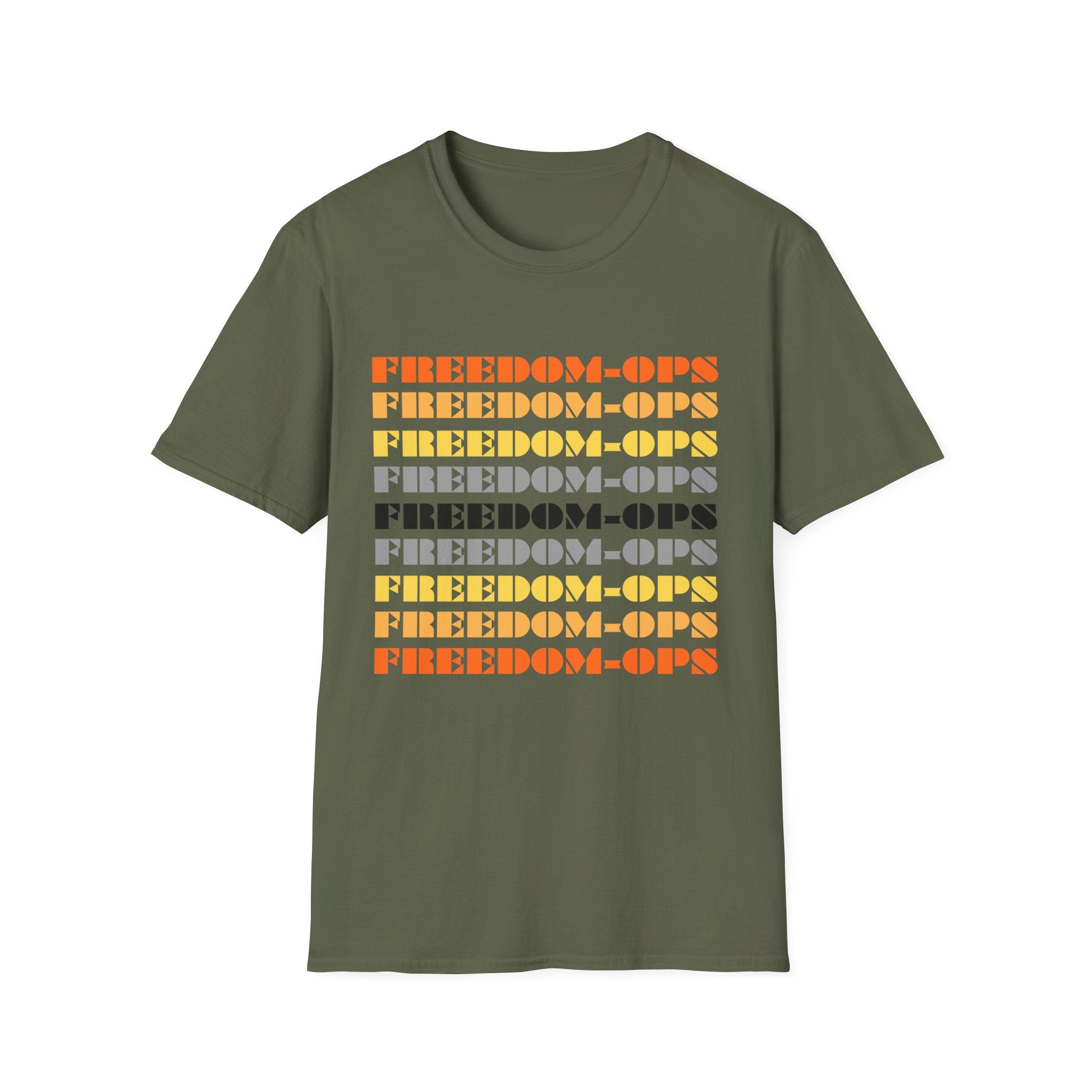 Freedom-Ops Retro Stack T-Shirt