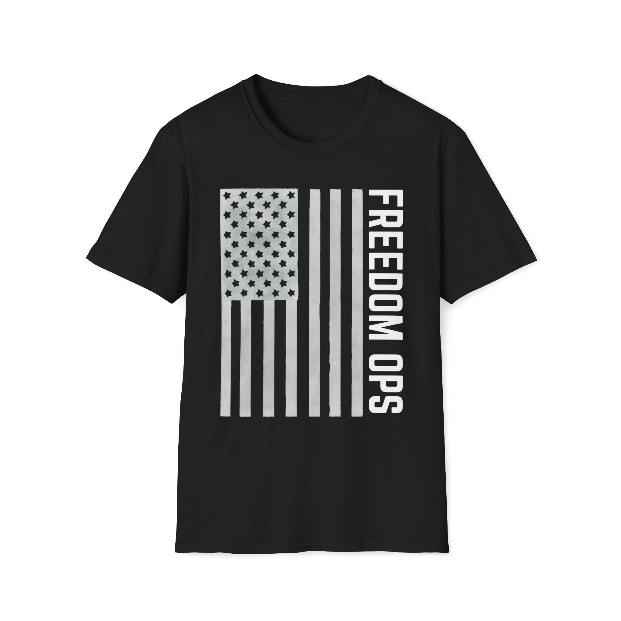 American Flag Freedom Ops T-Shirt