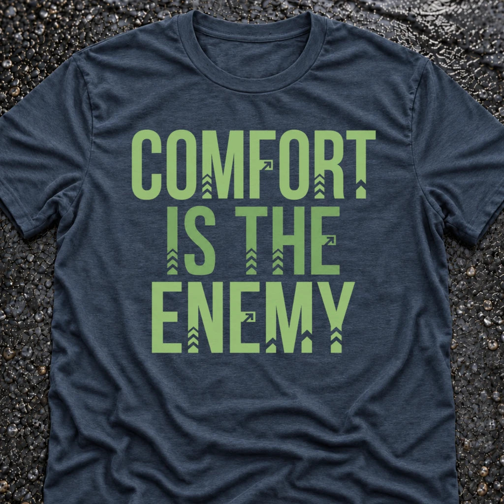 Freedom Ops COMFORT IS THE ENEMY T-shirt in indigo
