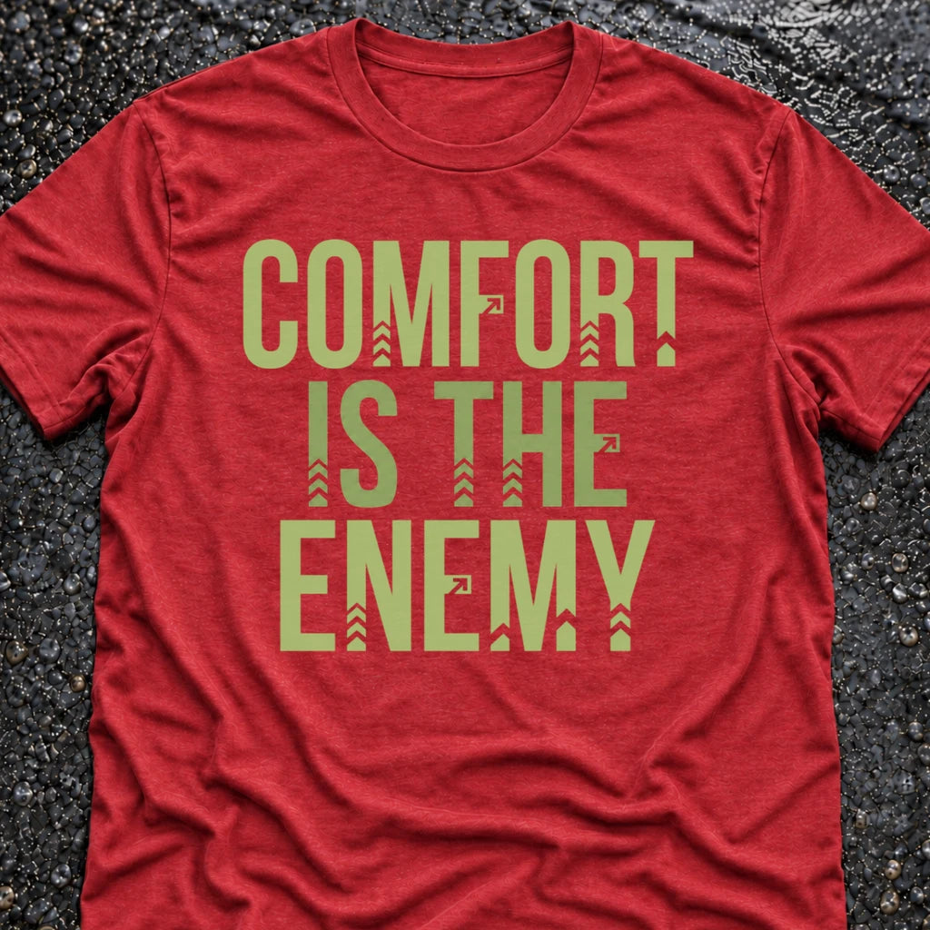 Freedom Ops COMFORT IS THE ENEMY T-shirt in vintage red