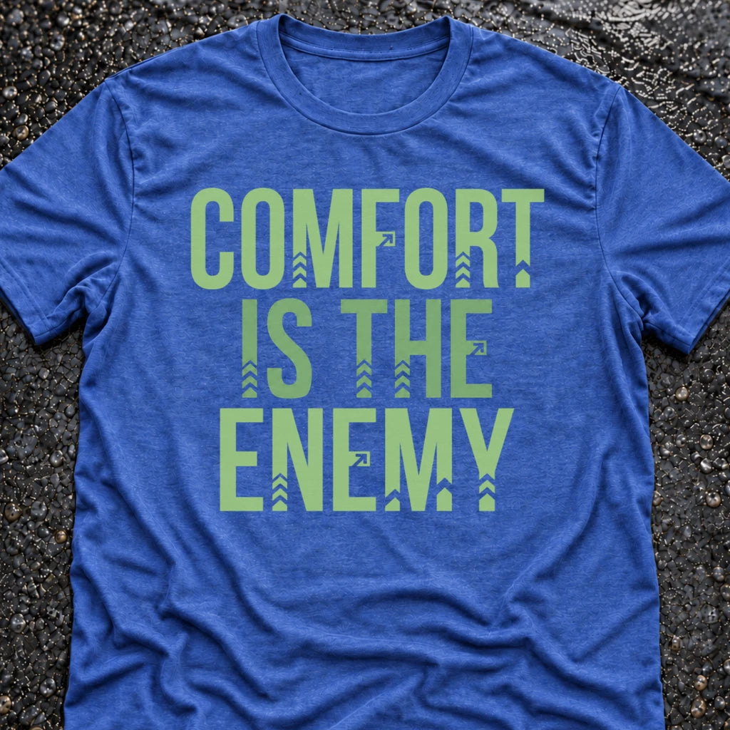 Freedom Ops COMFORT IS THE ENEMY T-shirt in vintage royal