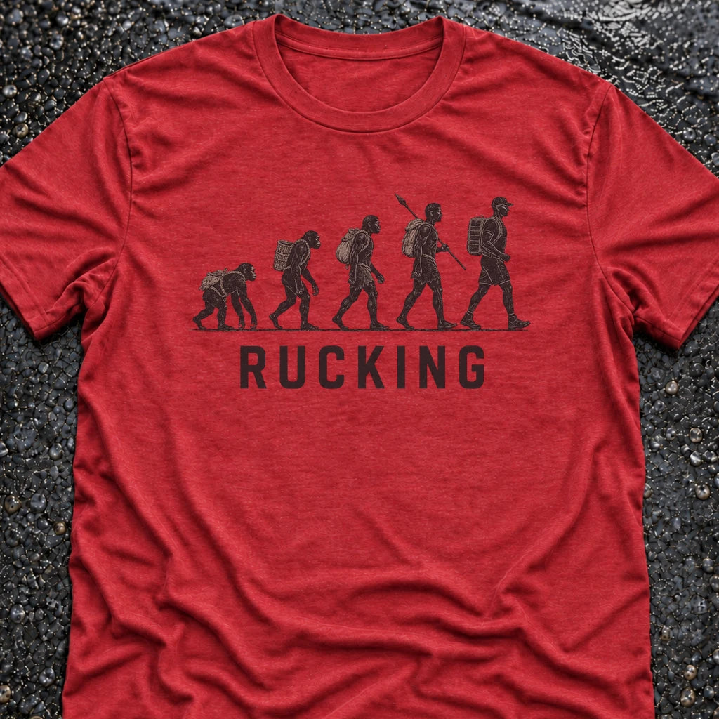 Freedom Ops Rucking Evolution T-shirt in vintage red