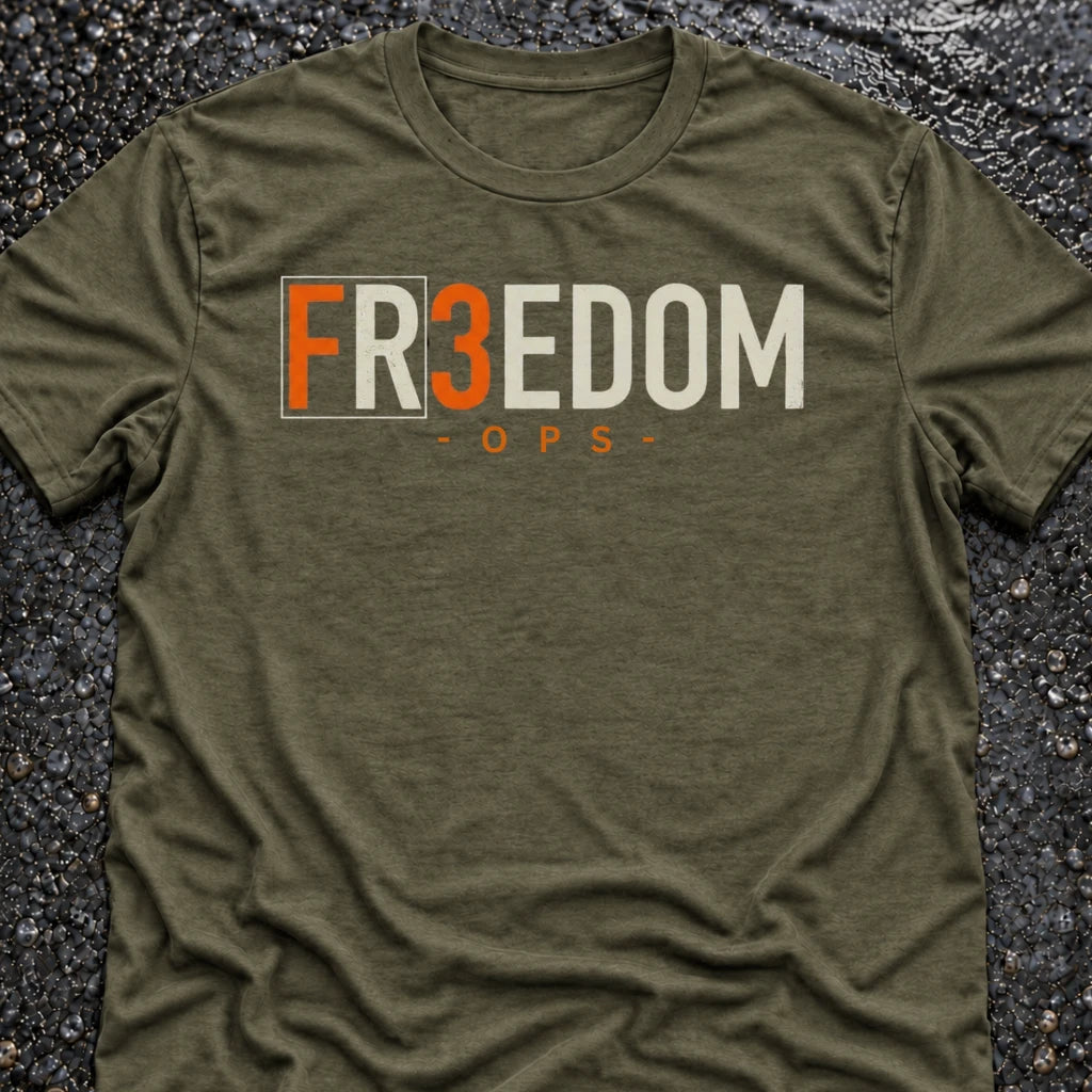 Freedom Ops FR3EDOM T-shirt in military green