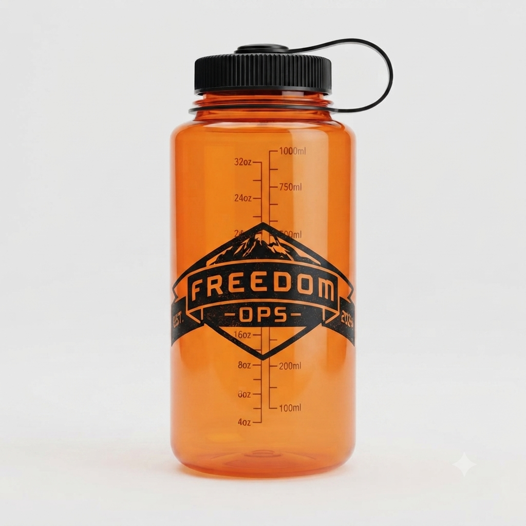 Orange Freedom Ops Nalgene Bottle 32 oz.