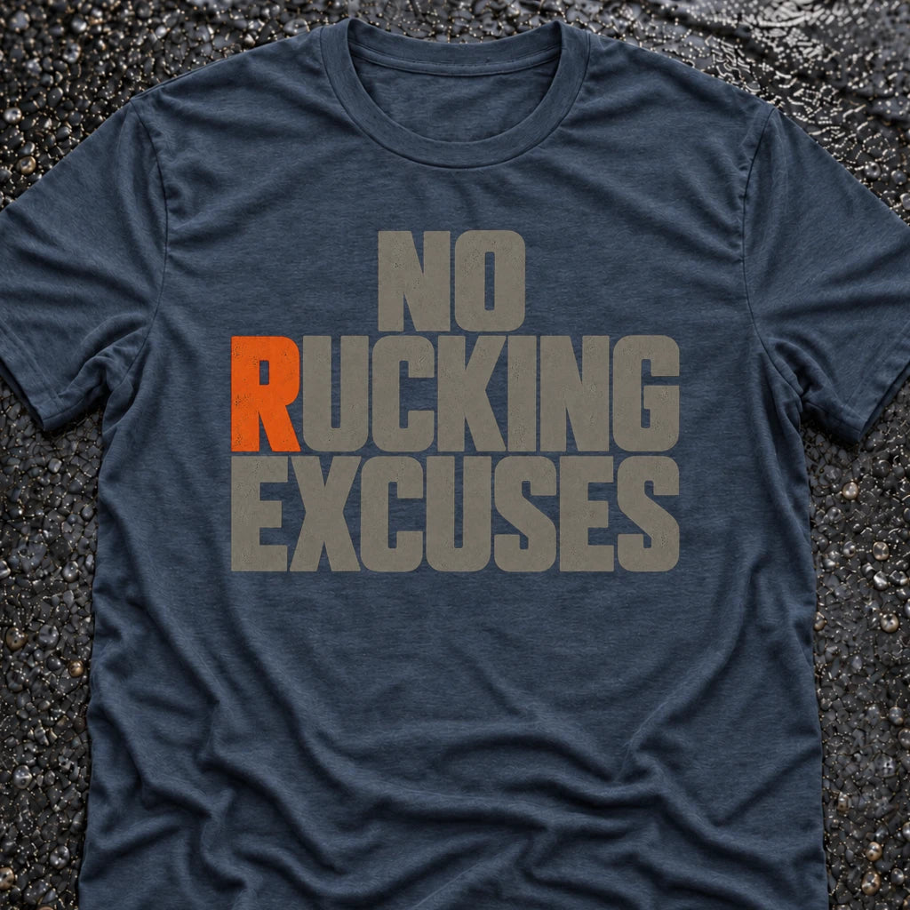 NO RUCKING EXCUSES T-SHIRT