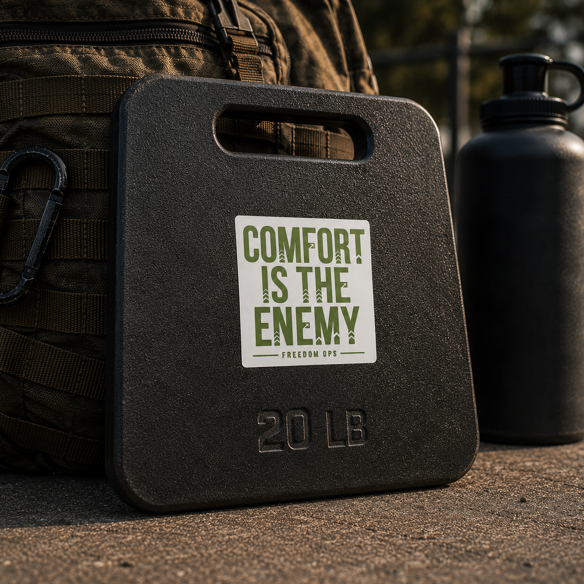 COMFORT IS THE ENEMY PREMIUM VINYL STICKER