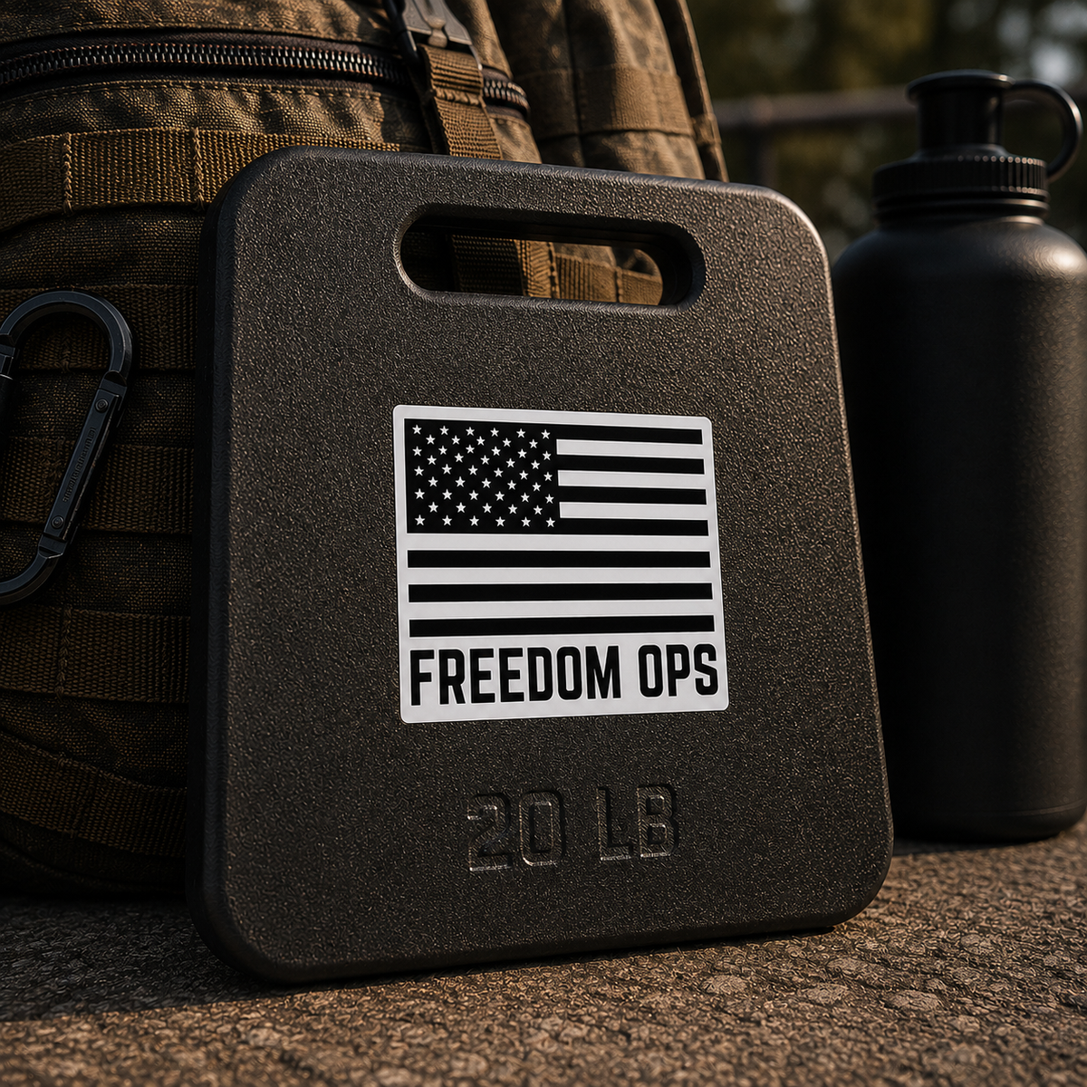 FLAG FREEDOM OPS PREMIUM VINYL STICKER