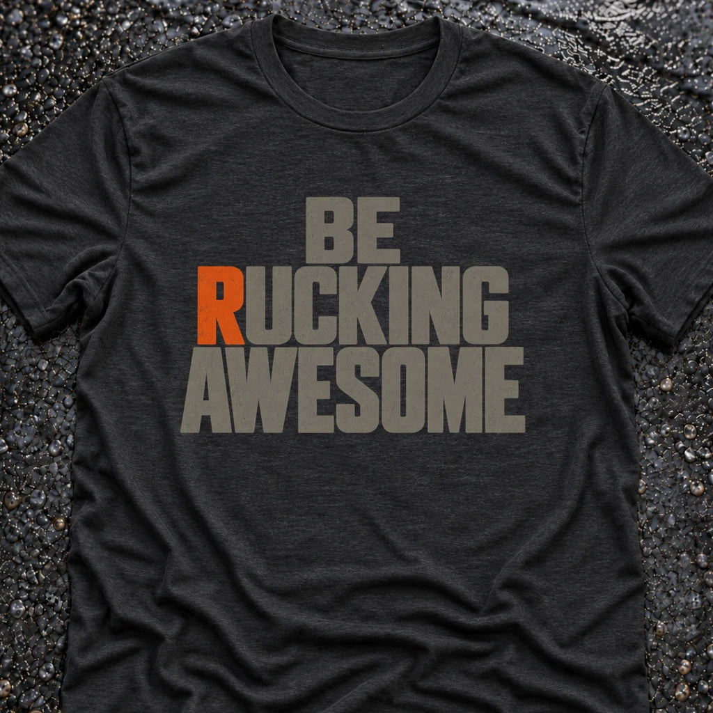 Freedom Ops BE RUCKING AWESOME T-shirt in vintage black