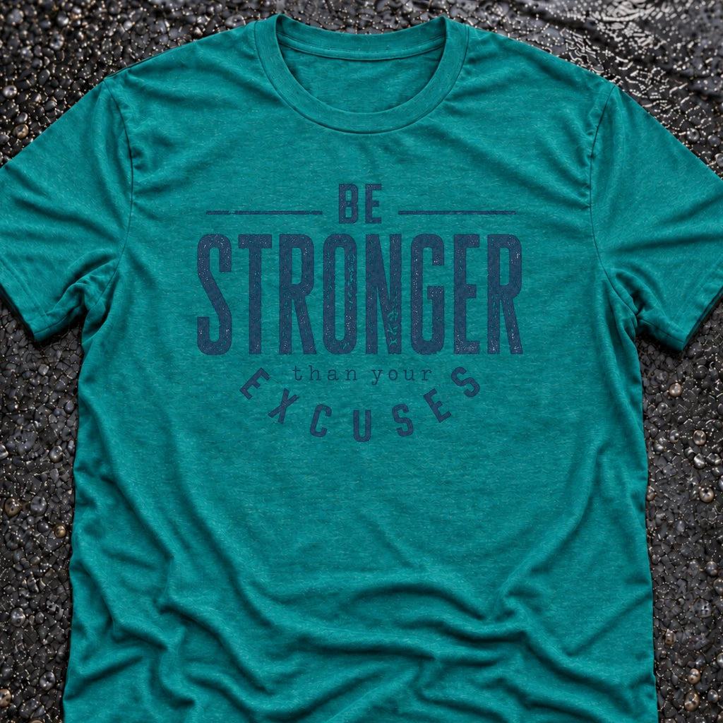 Freedom Ops BE STRONG T-shirt in vintage turquoise