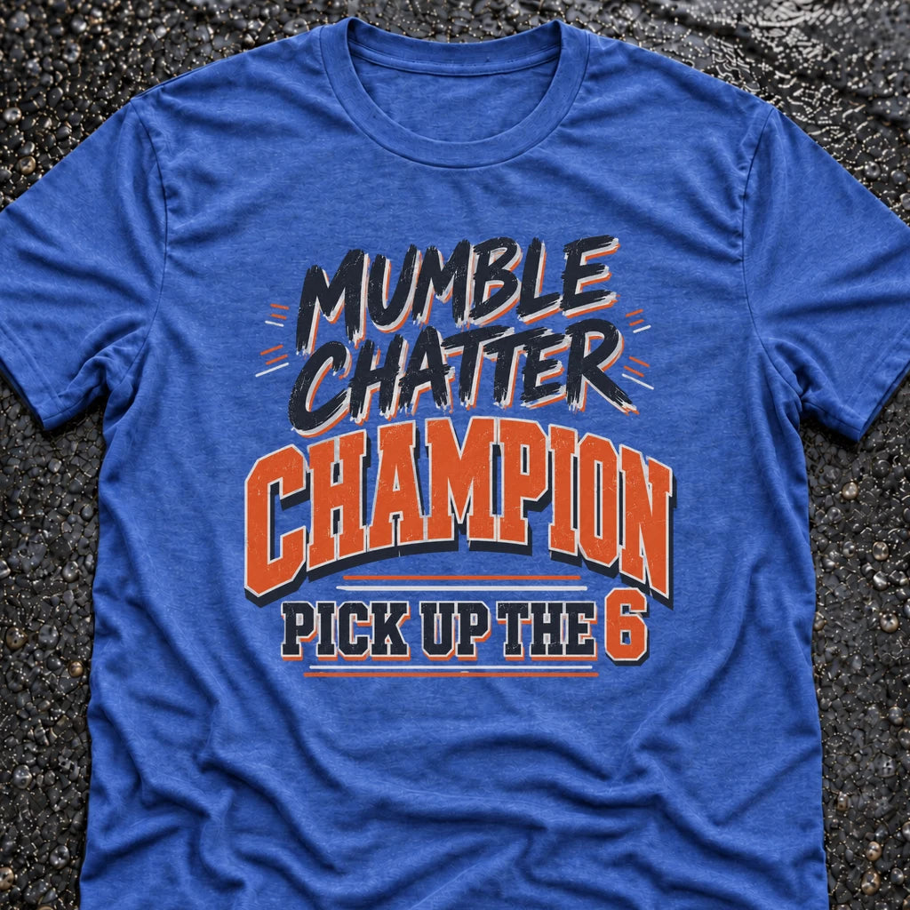 Freedom Ops Mumble Chatter Champion T-shirt in vintage royal
