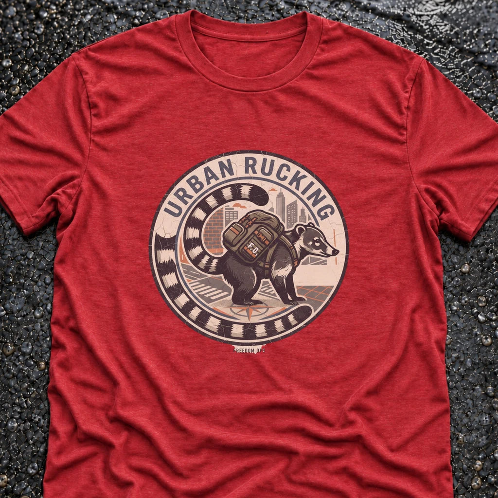 Freedom Ops COATI URBAN RUCKING T-shirt in vintage red