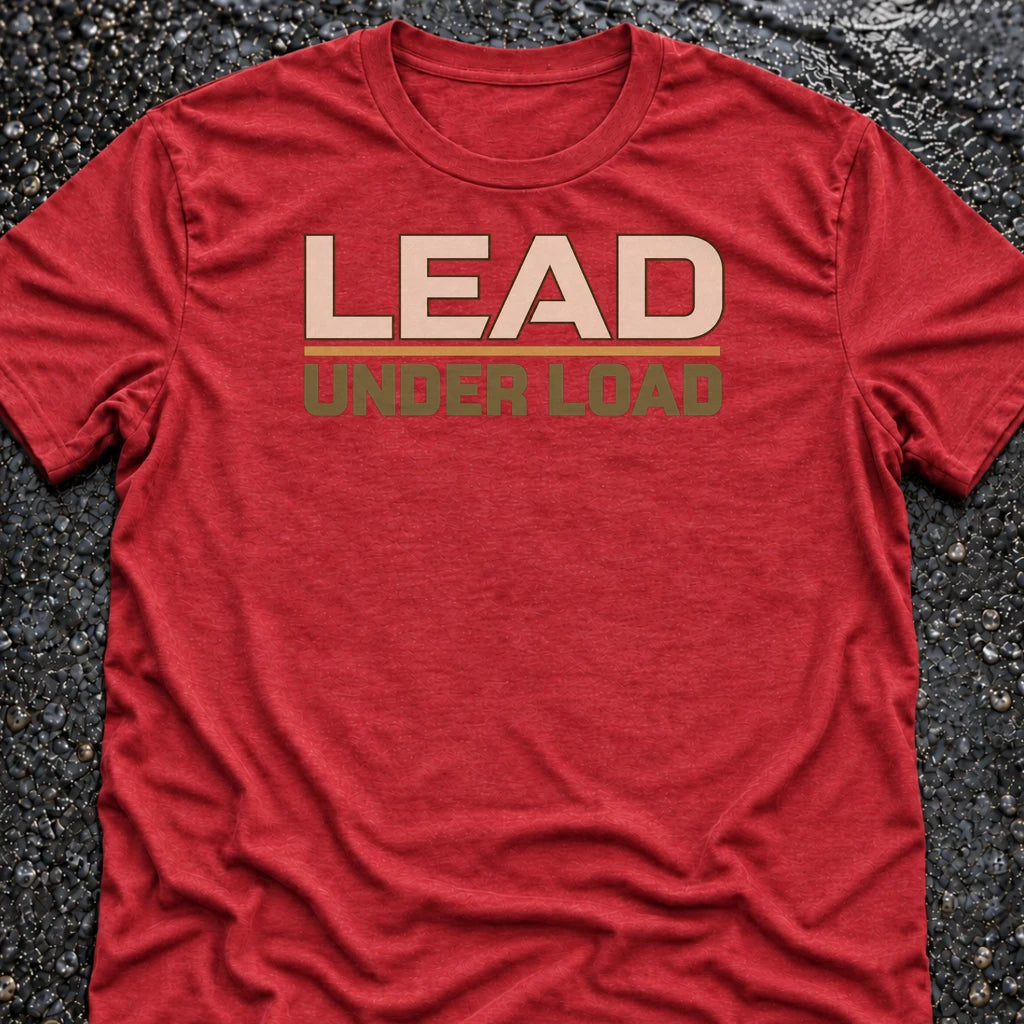 Freedom Ops LEAD UNDER LOAD T-shirt in vintage red
