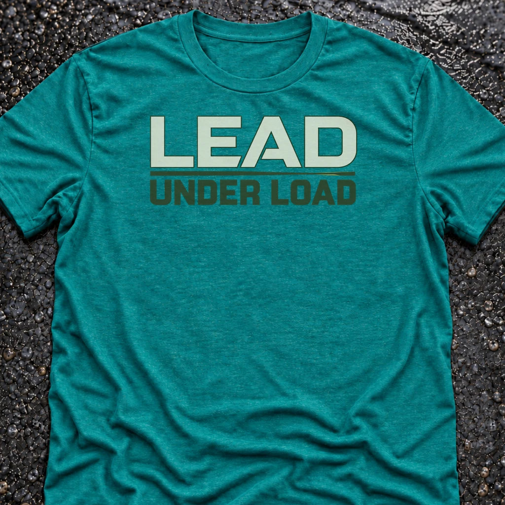 Freedom Ops LEAD UNDER LOAD T-shirt in vintage turquoise