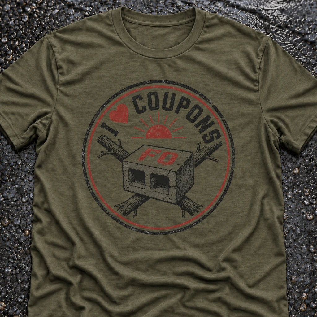 Freedom Ops Coupon Workout T-shirt in military green