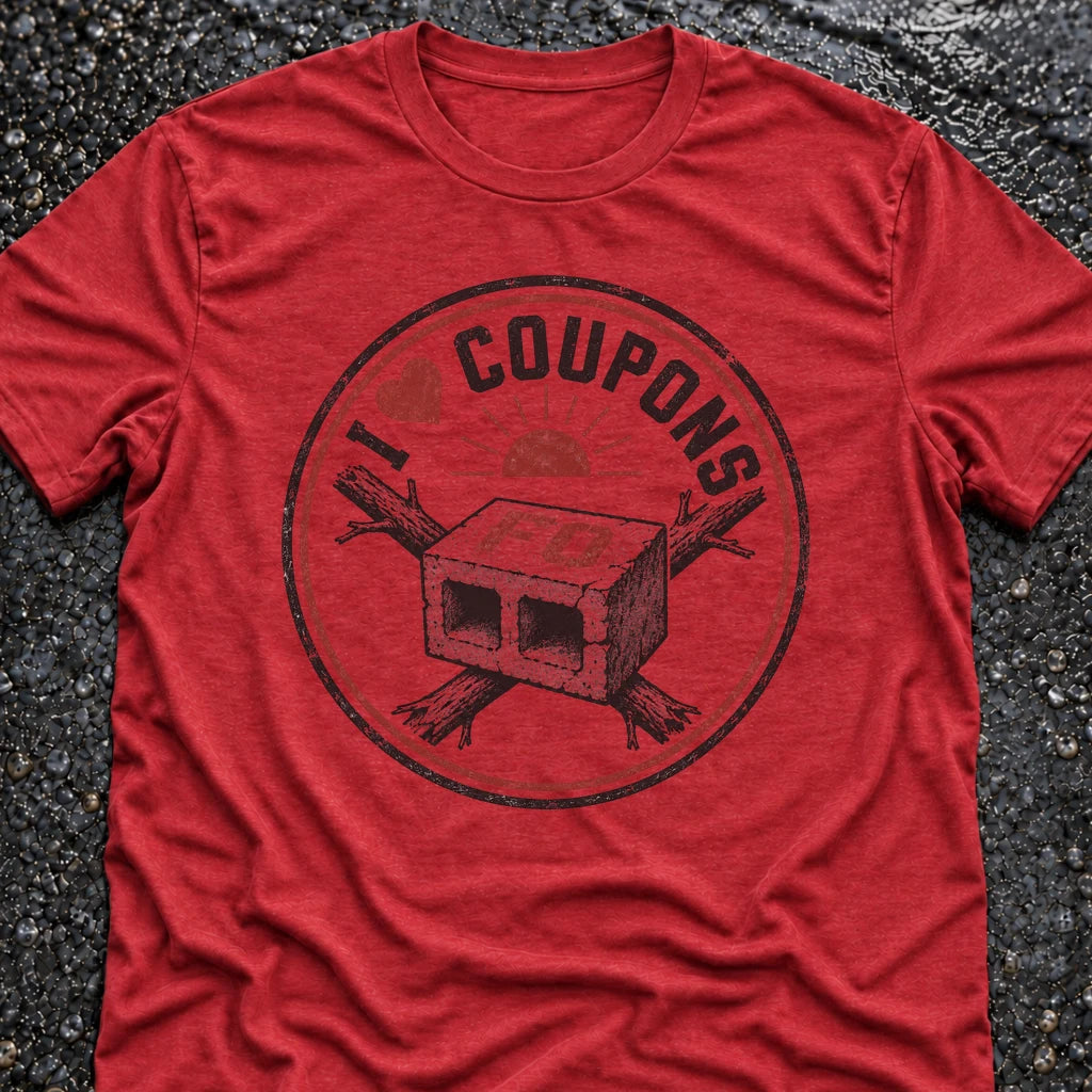 Freedom Ops Coupon Workout T-shirt in vintage red