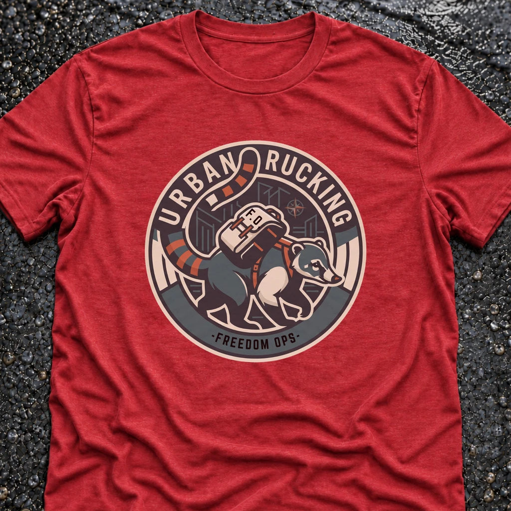 Freedom Ops COATI URBAN RUCKING 1 T-shirt in vintage red