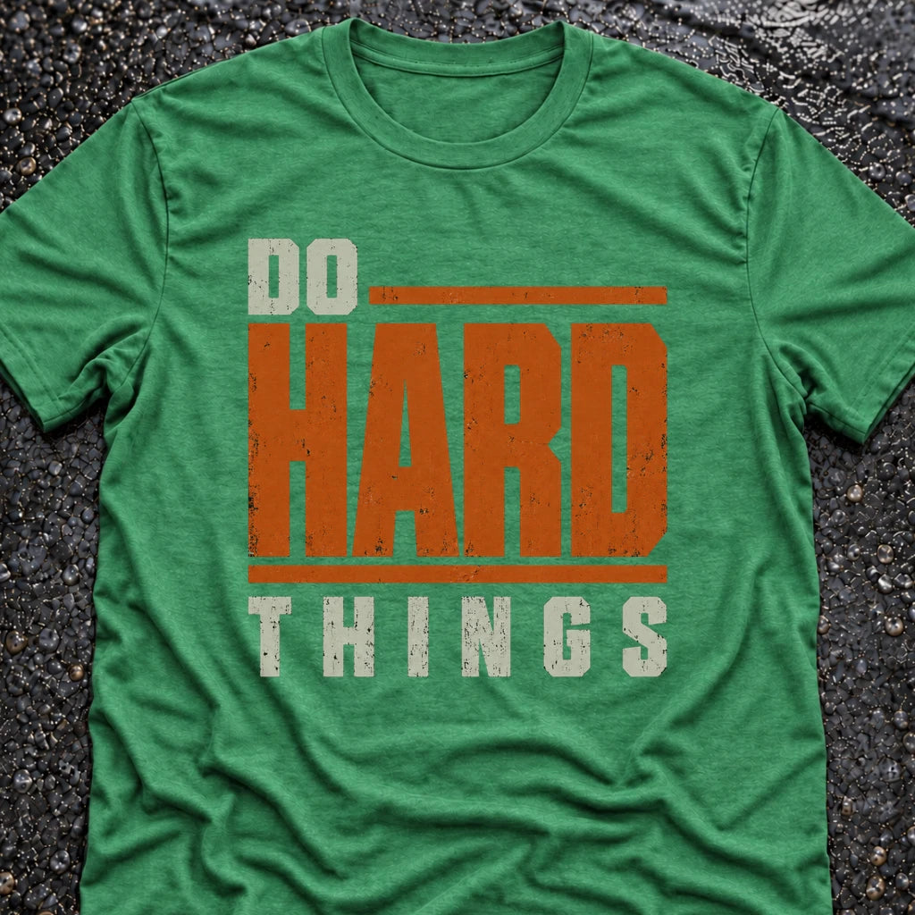Freedom Ops Do Hard Things T-shirt in envy green