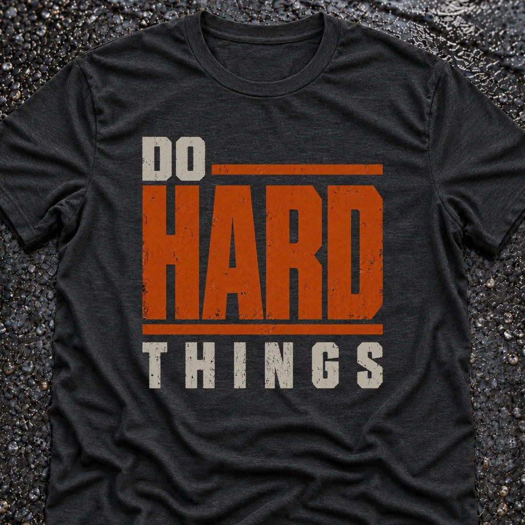 Freedom Ops Do Hard Things T-shirt in vintage black