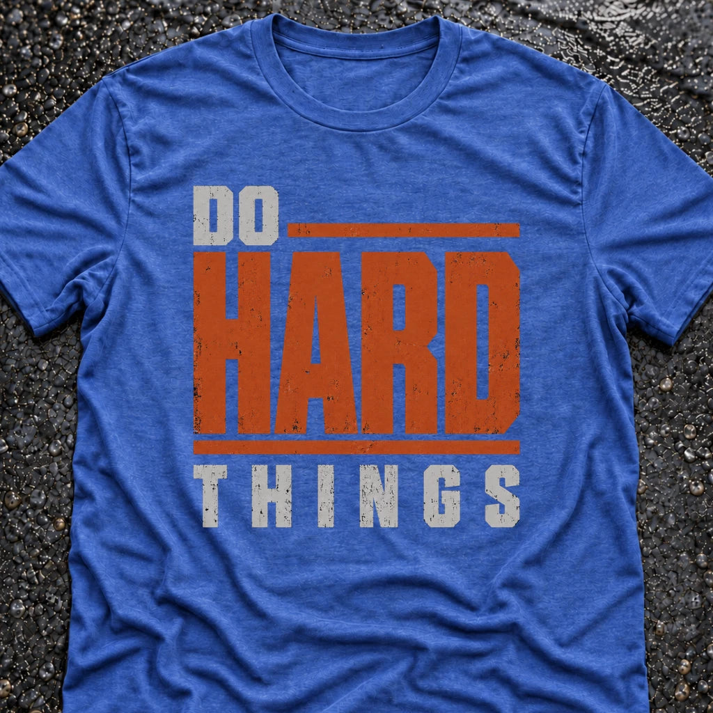 Freedom Ops Do Hard Things T-shirt in vintage royal