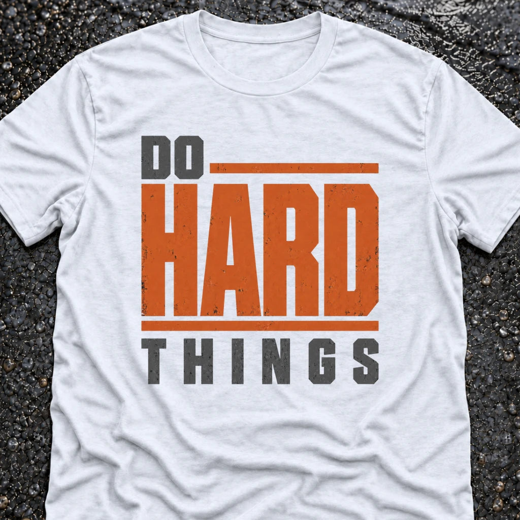 Freedom Ops Do Hard Things T-shirt in white