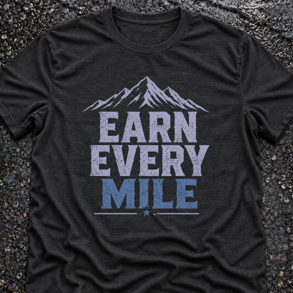 Freedom Ops EARN EVERY MILE T-shirt in vintage black