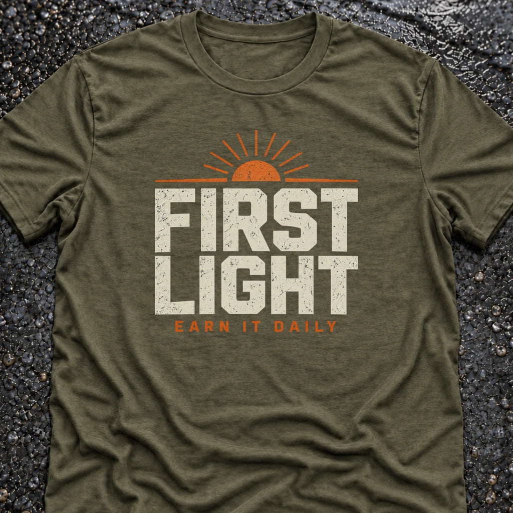 Freedom Ops FIRST LIGHT SUN T-shirt in military green