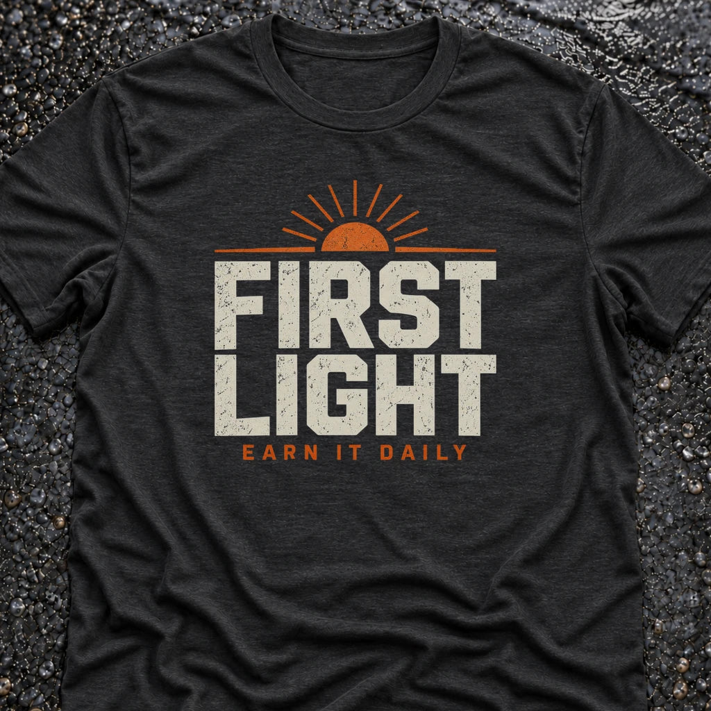 Freedom Ops FIRST LIGHT SUN T-shirt in vintage black