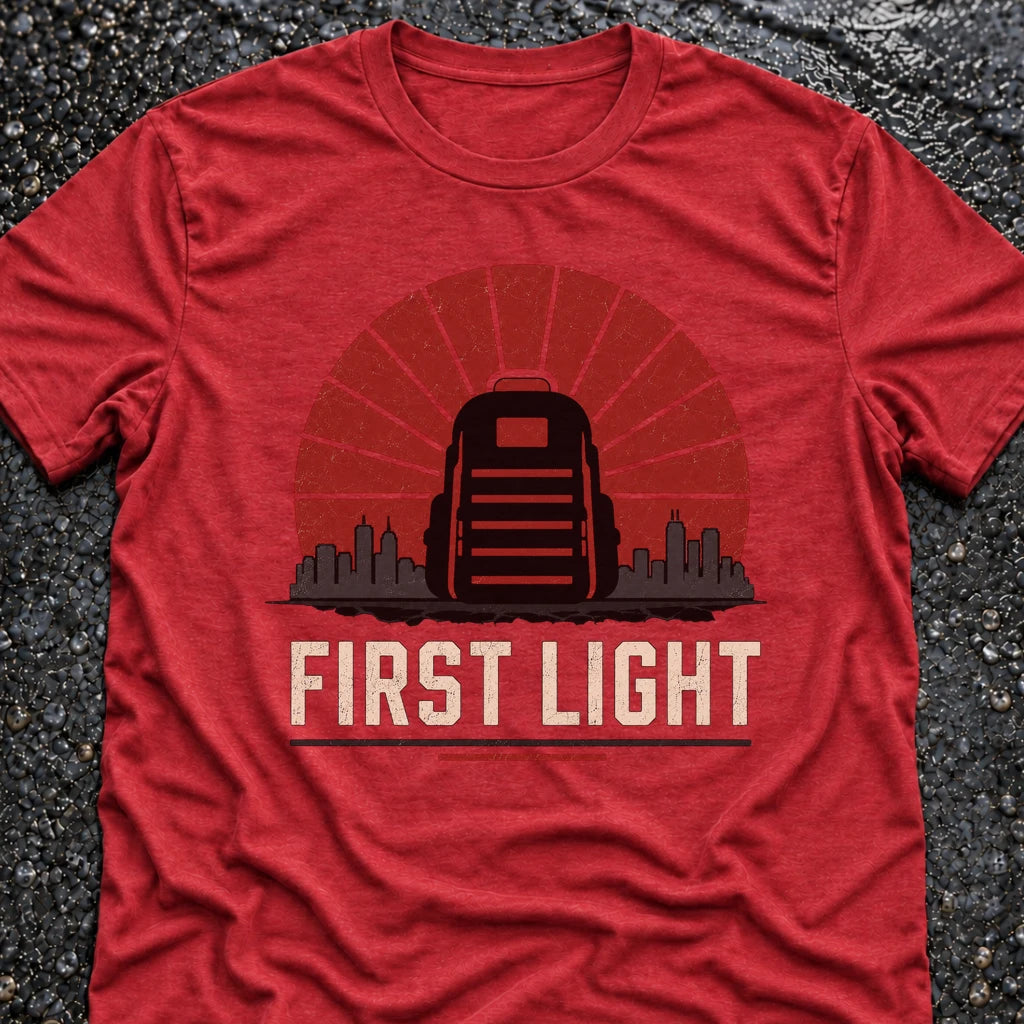 Freedom Ops FIRST LIGHT T-shirt in vintage red