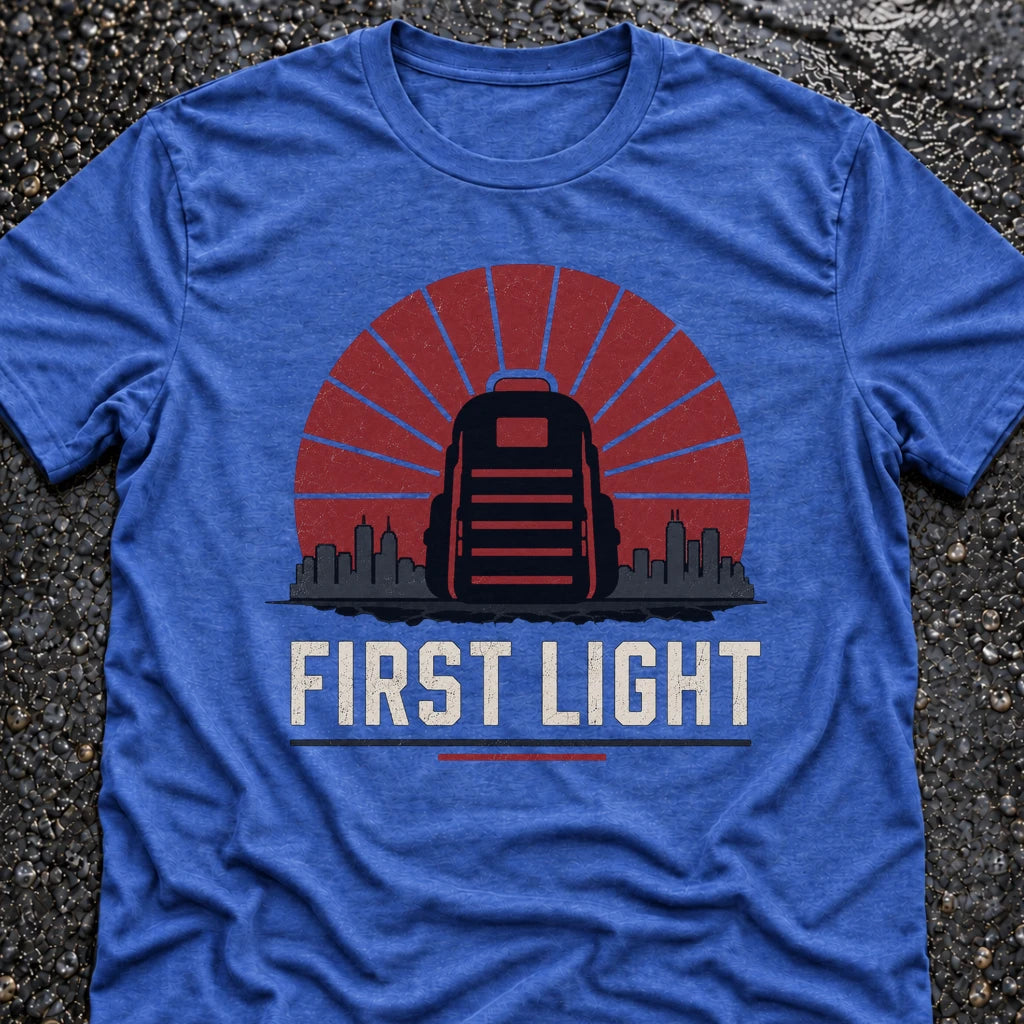 Freedom Ops FIRST LIGHT T-shirt in vintage royal
