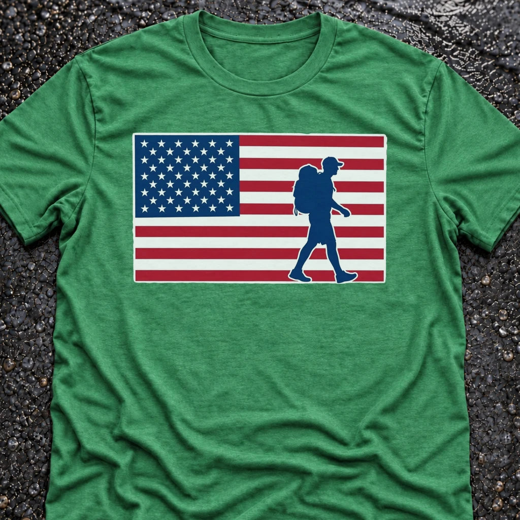 Freedom Ops Flagman Color T-shirt in envy green