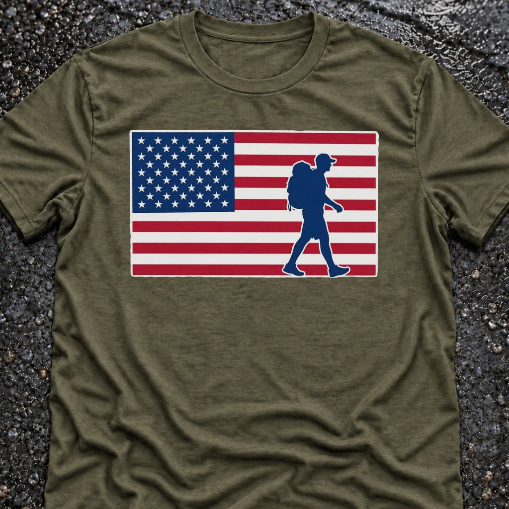 Freedom Ops Flagman Color T-shirt in military green