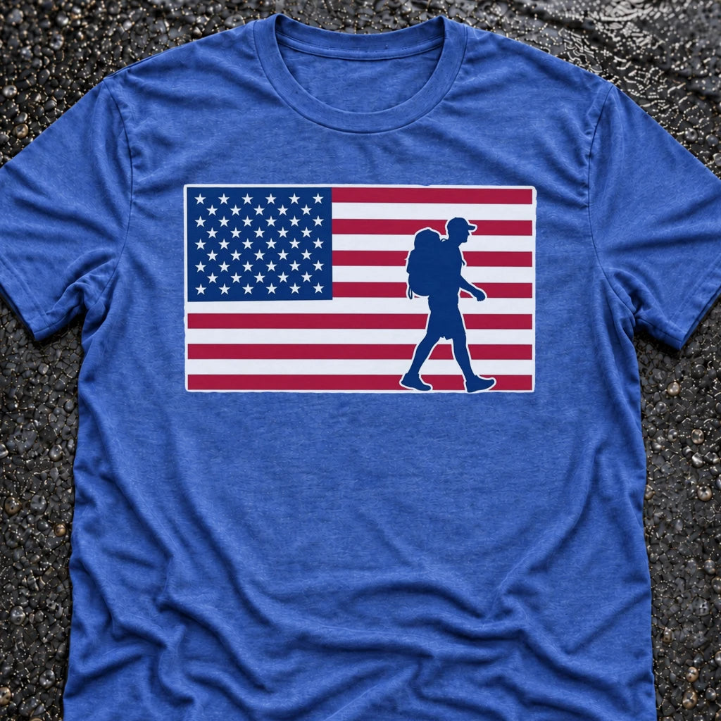 Freedom Ops Flagman Color T-shirt in vintage royal