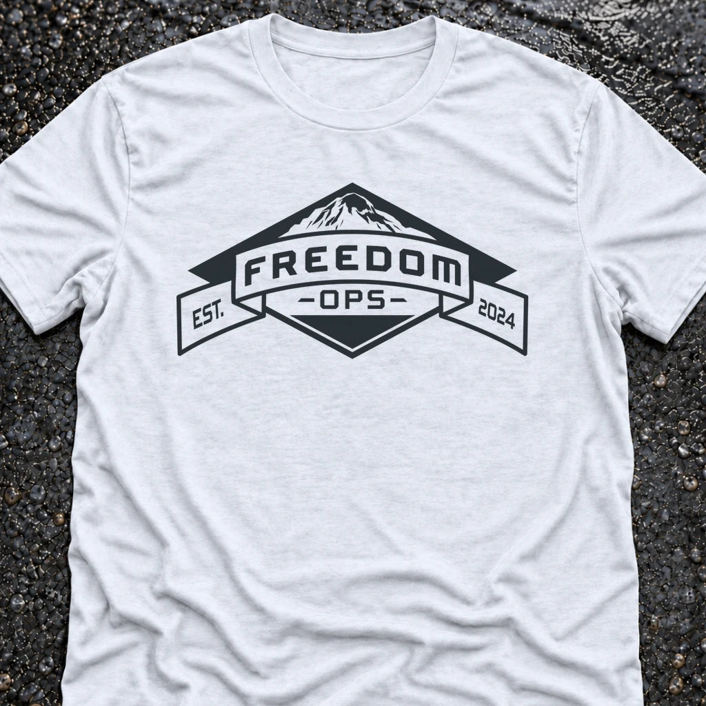Freedom Ops Logo T-shirt in white