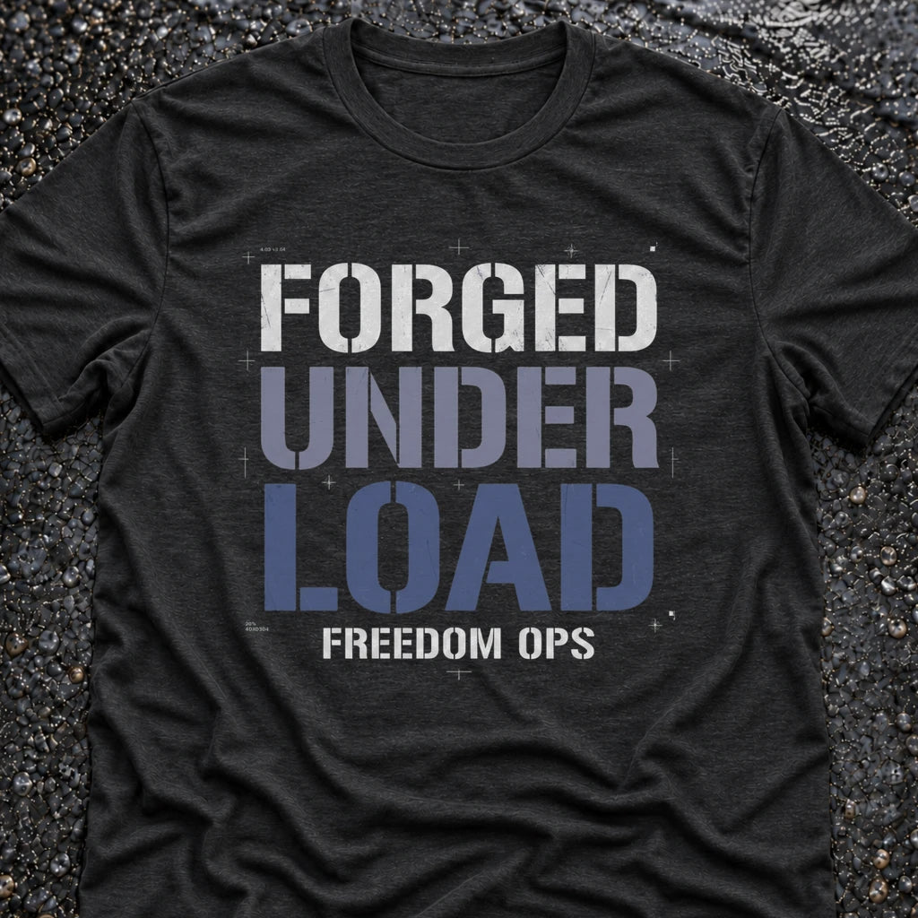 Freedom Ops FORGED UNDER LOAD T-shirt in vintage black