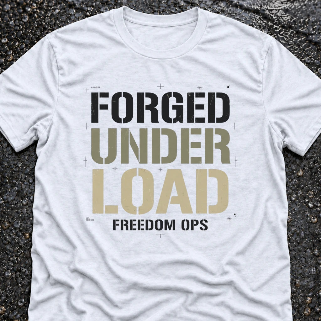 Freedom Ops FORGED UNDER LOAD T-shirt in white