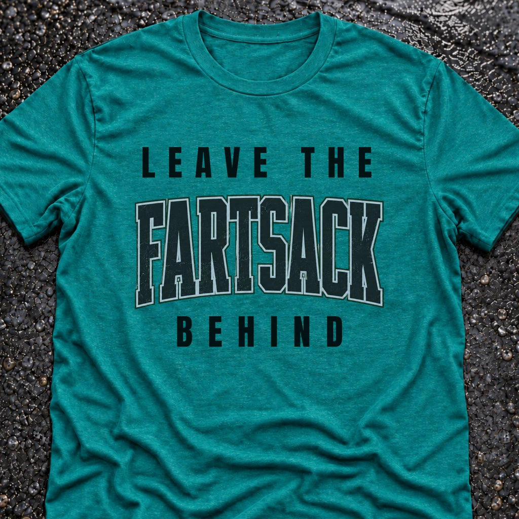 Freedom Ops LEAVE THE FARTSACK T-shirt in vintage turquoise