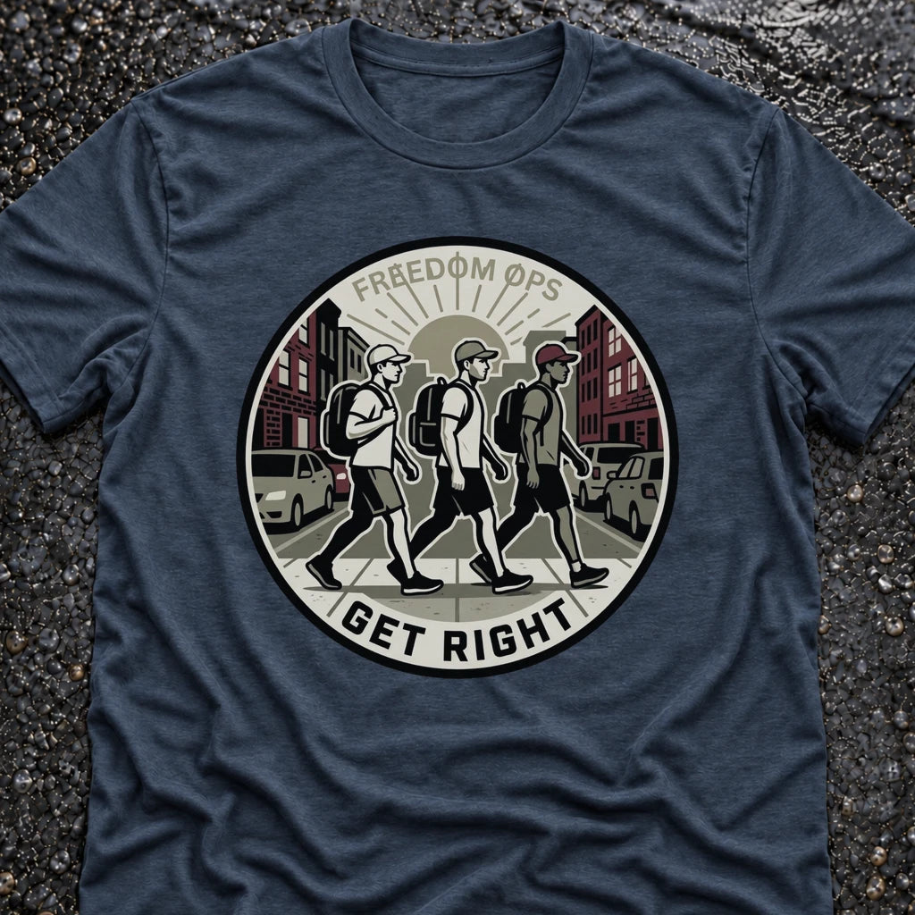 Freedom Ops GET RIGHT T-shirt in indigo