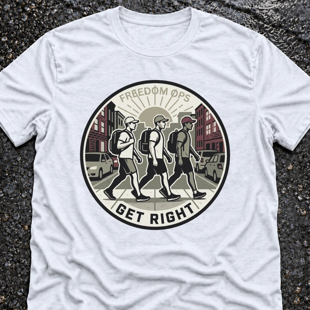 Freedom Ops GET RIGHT T-shirt in white