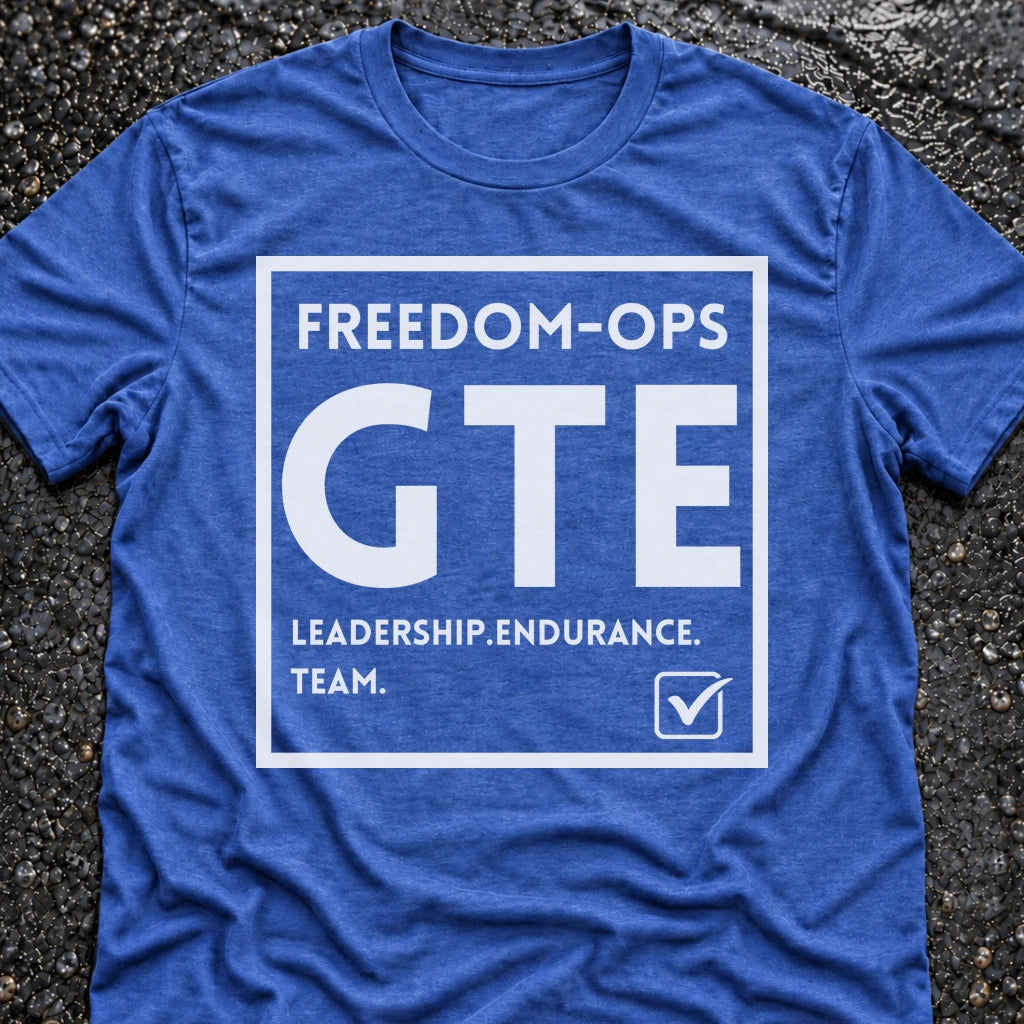 Freedom Ops GTE Support Crew T-shirt in vintage royal