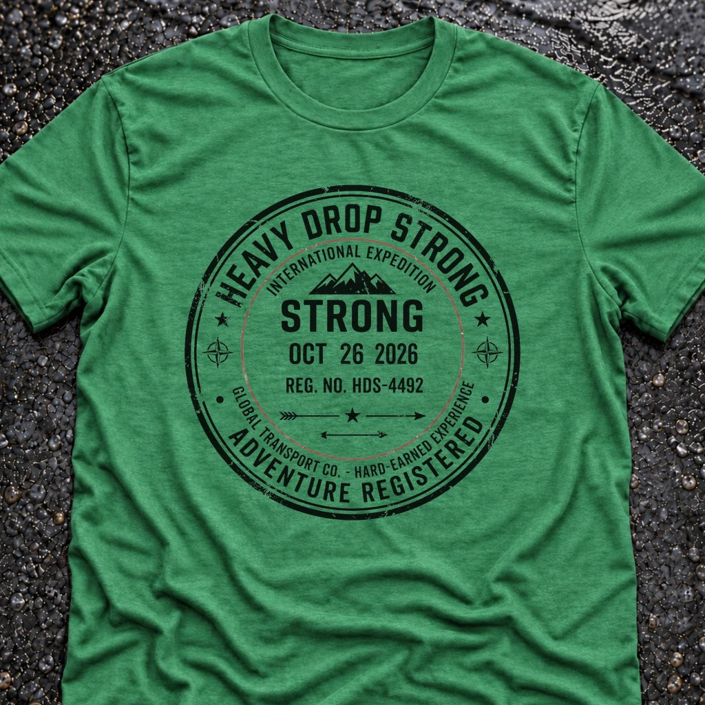 Freedom Ops HEAVY DROP BADGE T-shirt in envy green