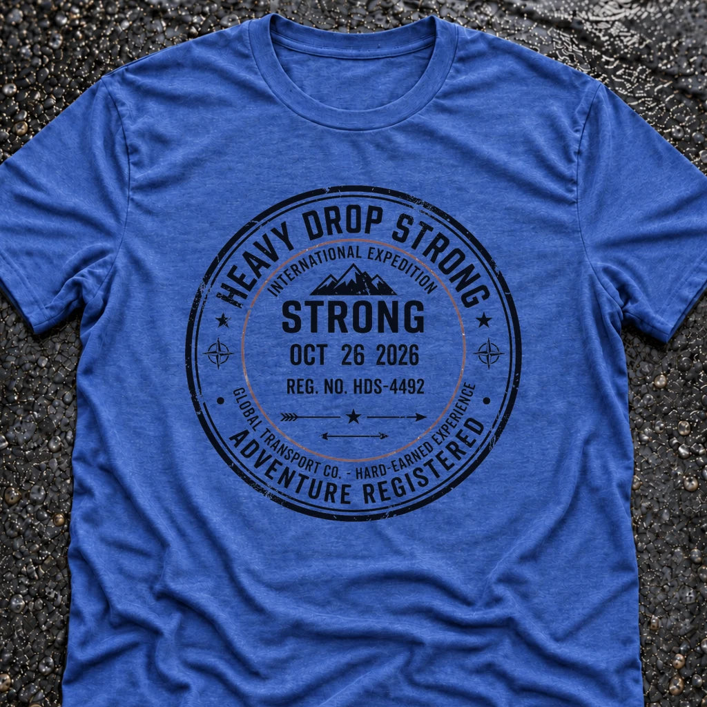 Freedom Ops HEAVY DROP BADGE T-shirt in vintage royal